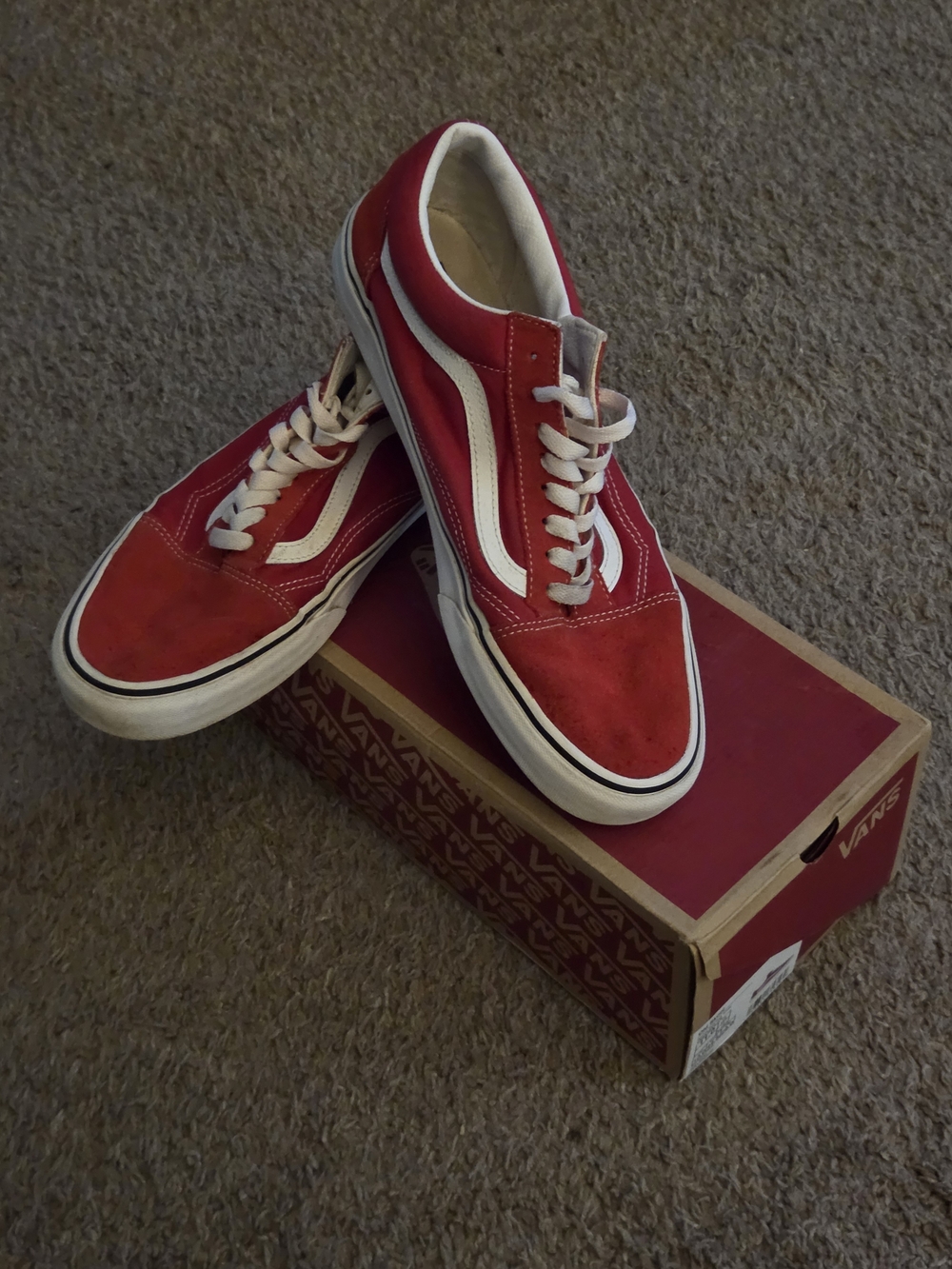 GUC Vans Old Skool Low-Top Sneakers in Red SZ 11